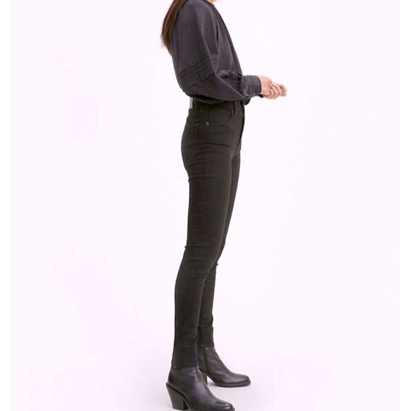 Levi’s mile high super skinny black denim jeans - Picture 1 of 5